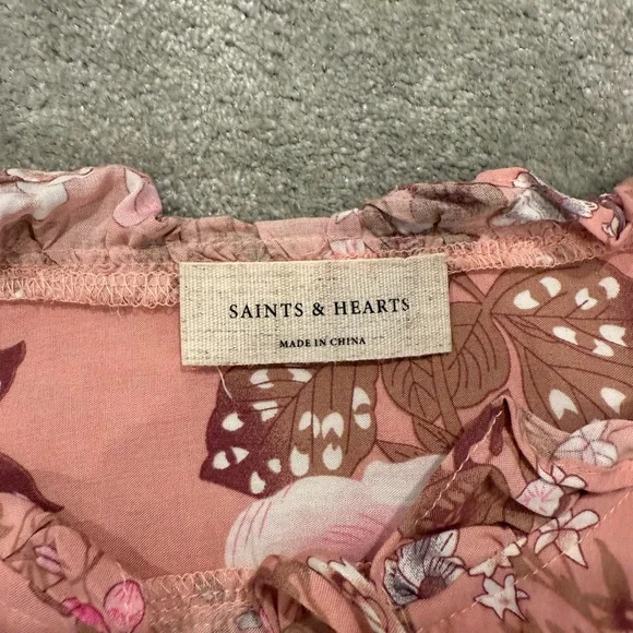 Saints and Hearts Pink floral dress - Picture 2 of 6